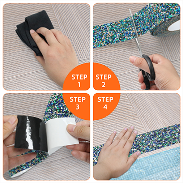 PU Diamond Rubber Anti-slip Tape