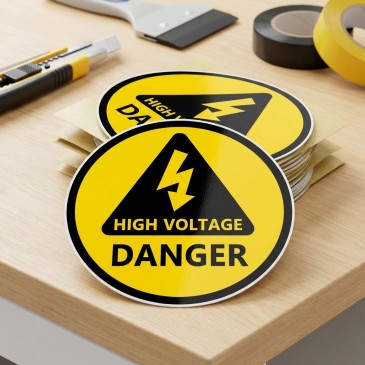 High Voltage Danger Sticker