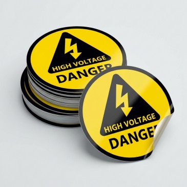 High Voltage Danger Sticker