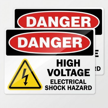 High Voltage Danger Sticker