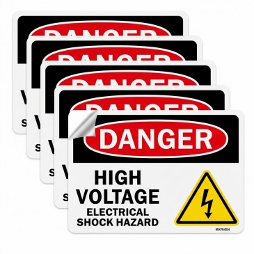 High Voltage Danger Sticker