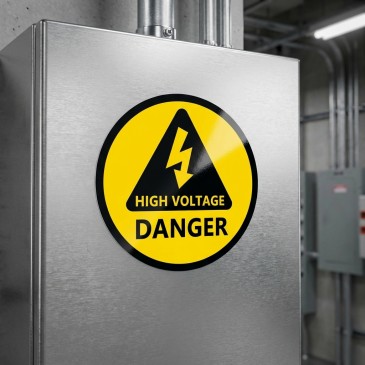 High Voltage Danger Sticker